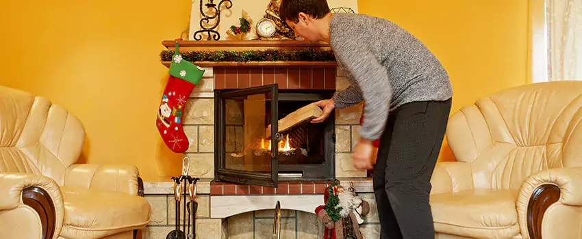 Rusted Metal Fireplace Restoration in Faribault, Minnesota